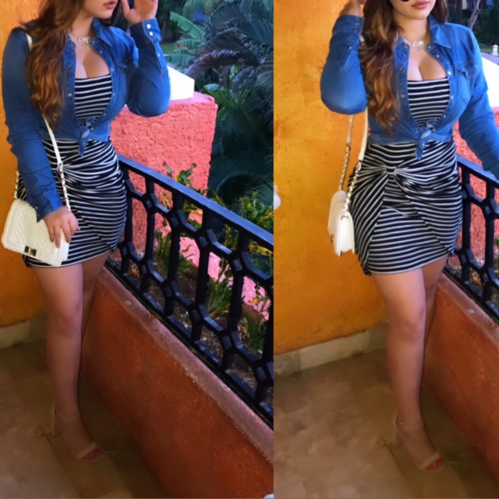 ✨STRIPED BODY CON DRESS✨ - Picture 3 of 3